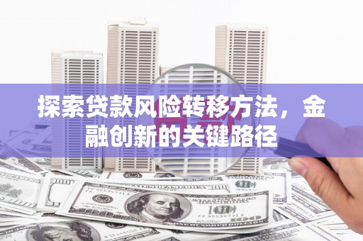 公馆探索贷款风险转移方法，金融创新的关键路径