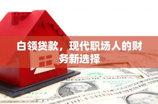 公馆白领贷款，现代职场人的财务新选择