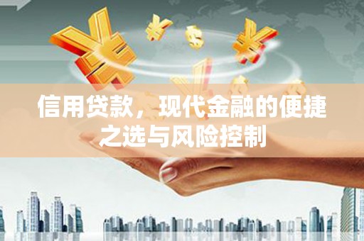 公馆信用贷款，现代金融的便捷之选与风险控制