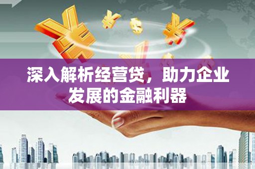 公馆深入解析经营贷，助力企业发展的金融利器