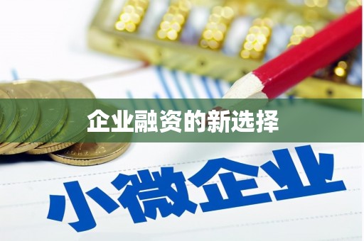 公馆企业融资的新选择