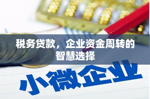公馆税务贷款，企业资金周转的智慧选择