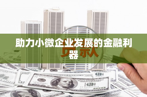 公馆助力小微企业发展的金融利器
