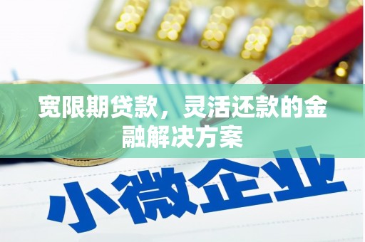 公馆宽限期贷款，灵活还款的金融解决方案