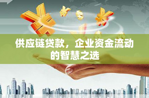 公馆供应链贷款，企业资金流动的智慧之选