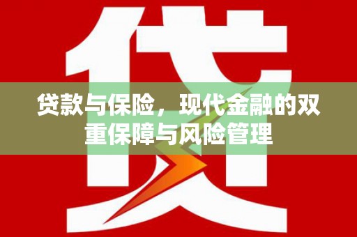 公馆贷款与保险，现代金融的双重保障与风险管理