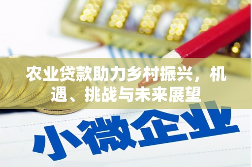 公馆农业贷款助力乡村振兴，机遇、挑战与未来展望