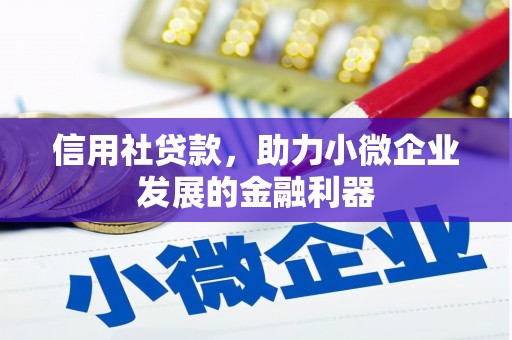 公馆信用社贷款，助力小微企业发展的金融利器