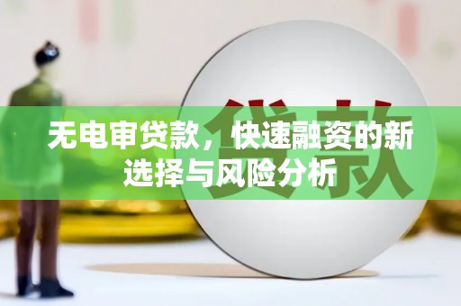 公馆无电审贷款，快速融资的新选择与风险分析