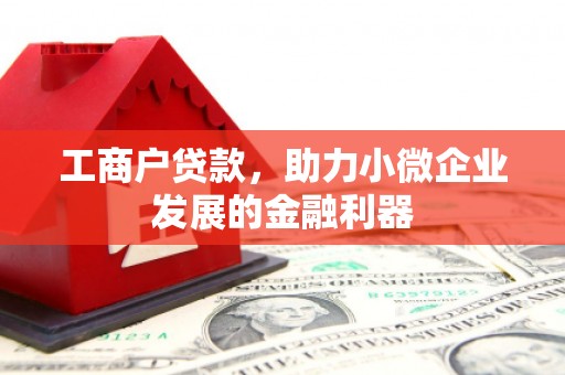 公馆工商户贷款，助力小微企业发展的金融利器