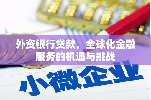 公馆外资银行贷款，全球化金融服务的机遇与挑战