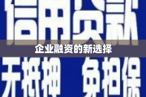 公馆企业融资的新选择