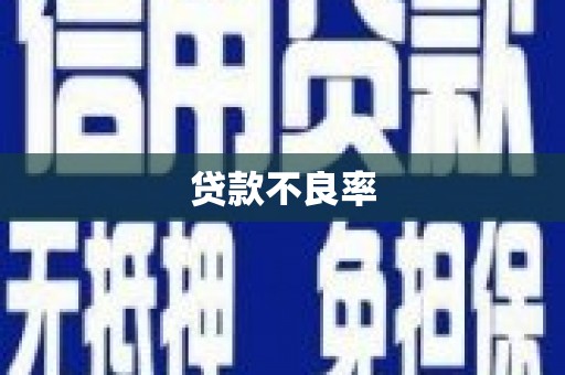 公馆贷款不良率