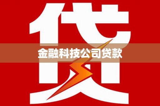 公馆金融科技公司贷款