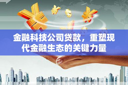 公馆金融科技公司贷款，重塑现代金融生态的关键力量