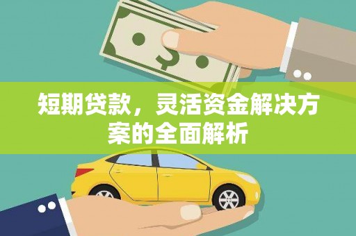 公馆短期贷款，灵活资金解决方案的全面解析